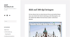 Desktop Screenshot of gimphandbuch.de