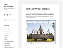 Tablet Screenshot of gimphandbuch.de